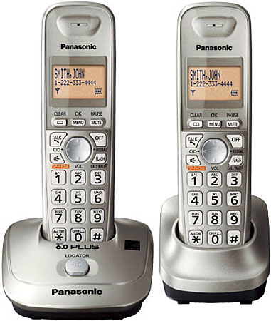 Panasonic Silver Expandable Digital Cordless Phone System - KX-TG4012N