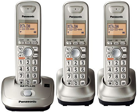 Panasonic Silver Expandable Digital Cordless Phone System - KX-TG4013N