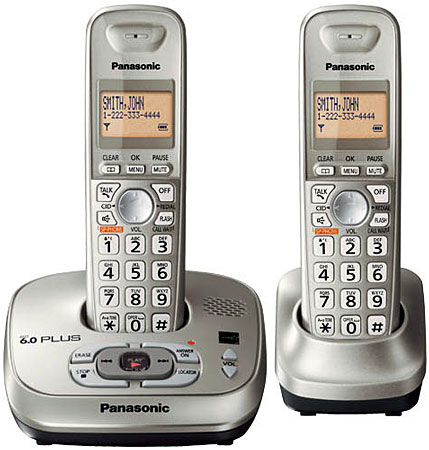 Panasonic Silver Expandable Digital Cordless Phone With Answering System - KX-TG4022N