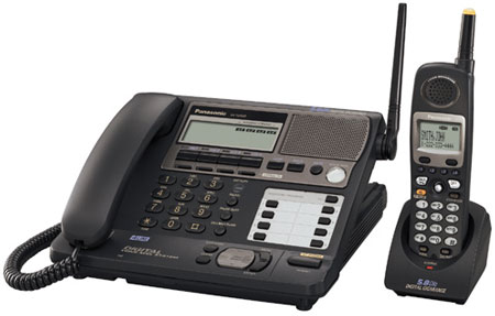 Panasonic Black 5.8 GHz Cordless Phone System - KX-TG4500B
