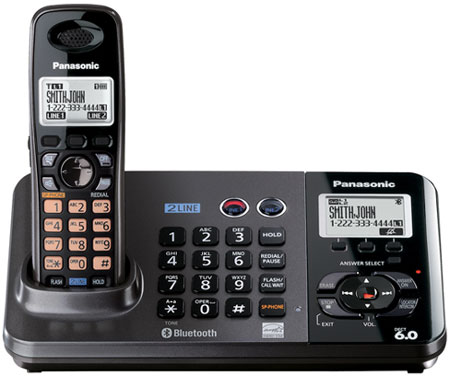 Panasonic 2-Line DECT 6.0 Expandable Digital Cordless Phone With Answering System - KX-TG9381T