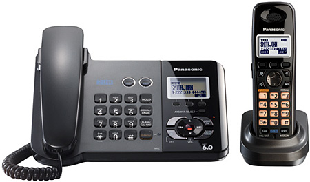 Panasonic DECT 6.0 2-Line Digital Expandable Corded/Cordless Phone System - KX-TG9391T
