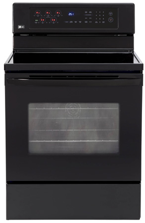 LG 5.6 Cu. Ft. Black Freestanding Electric Range - LRE30453SB
