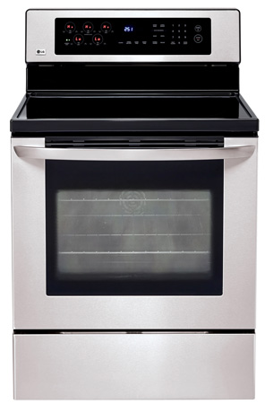 LG Stainless Steel Freestanding Electric Range - LRE30453ST