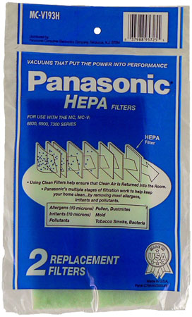 Panasonic 2 Pack Vacuum HEPA Filter - MCV193H
