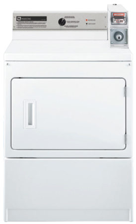 Maytag White Commercial Electric Dryer - MDE17CSAYW