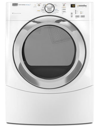 Maytag Performance Series Front Load White Steam Electric Dryer - MEDE500VW