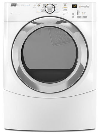 Maytag Performance Series Front Load White Steam Gas Dryer - MGDE500VW
