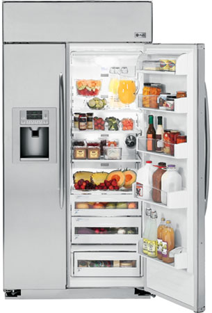 GE Profile 42 ' Stainless Steel Built-In Side-By-Side Refrigerator - PSB42YSXSS