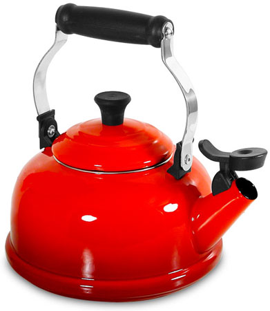 Le Creuset 1.8 QT Cherry Red Whistling Teakettle - Q310167