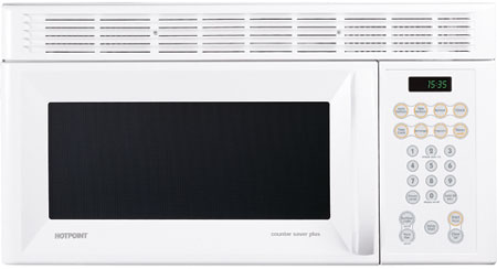 GE Hotpoint Over-The-Range White Microwave Oven - RVM1535DMWW