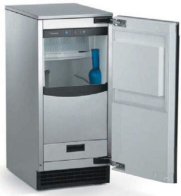 Scotsman 15 ' Black Cabinet Under-Counter Gourmet Ice Machine - SCCG50M-1BU