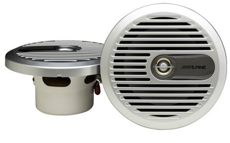 Alpine 6.5 ' Coaxial 2 Way Marine Speakers - SPS-M600
