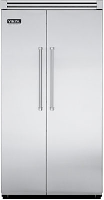 Viking 42 ' Professional Series Stainless Steel Built-In Side-By-Side Refrigerator - VCSB542