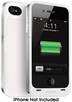Mophie Juice Pack Air iPhone 4 And 4S White Battery Case - 1146JPAIP4WHT
