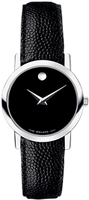 Movado Museum Black Leather La