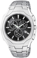 Citizen Eco-Drive Black Dial Chronograph Mens Watch - AT0880-50E