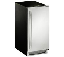 U-Line Echelon Series Clear Ice Maker - Black Wrap Stainless Steel Door Finish - CLR2160PSSHR
