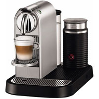 Nespresso Silver And Chrome Citiz & Milk Espresso Machine - D120SI