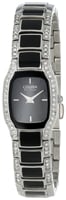 Citizen Eco-Drive Black Normandie Stainless Steel Ladies Watch - EW9780-57E