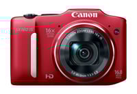 Canon PowerShot SX 160 IS Red 16.0 Megapixel Digital Camera - 6801B001
