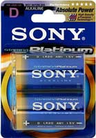 Sony D 2 Pack Stamina Platinum Alkaline Batteries - AM1PTB2A