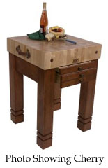 John Boos & Co. Table Steamer Butcher Block - UCSB2424BL