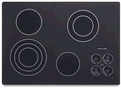 KitchenAid 30 ' Electric Premium Cooktop - Black Finish - KECC508RPB