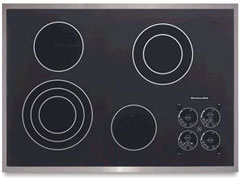 KitchenAid 30 ' Premium Electric Cooktop - Stainless Steel Finish - KECC508RPS
