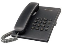 Panasonic Corded Telephone - Black Finish - KX-TS500B