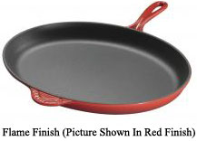 Le Creuset 15-3/4 ' Oval Skillet - Flame Finish - L20174002