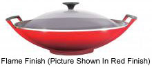 Le Creuset Wok With Glass Lid - L25W33602