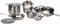 DeLonghi Genoa Pattern 14 Piece Stainless Steel Cookware Set