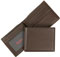 Tumi Brown Meridian Collection Center Flip ID Passcase Wallet