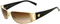 Versace Small Rectangular Black Mens Sunglasses