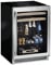 U-Line 24" Echelon Series Black Wrap Stainless Steel Door Beverage Center