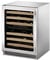 Uline 24" Echelon Series Black Wrap Stainless Steel Door Built-In Dual Zone Wine Captain