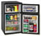 Avanti Black Compact Refrigerator With Freezer