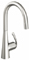 GROHE Ladylux 3 RealSteel Stainless Steel Dual Spray Pull Down Kitchen Faucet