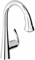 GROHE LadyLux3 Starlight Chrome Dual Spray Pull-Down Kitchen Faucet
