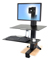 Ergotron WorkFit-S Sit-Stand Workstation For Mid-Size Monitor With Work Surface