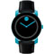 Movado Bold Large Black With Teal Unisex Watch