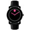 Movado Bold Large Black With Pink Unisex Watch