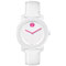 Movado Bold Medium White With Pink Unisex Watch