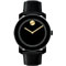 Movado Bold Large Black With Gold Unisex Watch