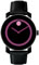 Movado Bold Special Edition Breast Cancer Black With Berry Unisex Watch