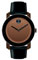 Movado Bold Large Black With Brown Unisex Watch