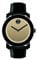 Movado Bold Large Black With Yellow Unisex Watch