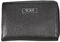 Tumi Black Capra Collection Zip Around Key Coin Case