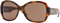 Versace Havana Frame Oversized Womens Sunglasses